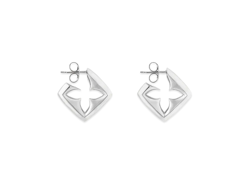Louis Vuitton Puffygram Earrings "Silver"