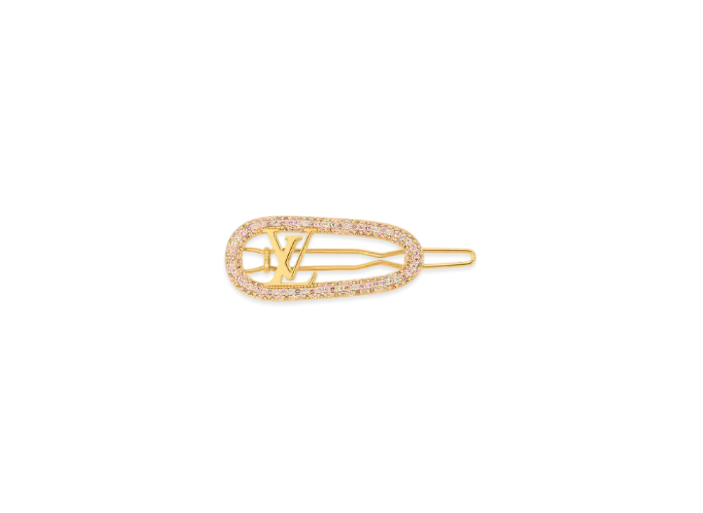 Louis Vuitton My LV Chain Strass Hair Clip "Gold"