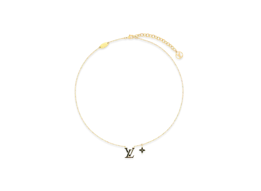 Louis Vuitton LV Iconic Enamel Necklace "Noir"