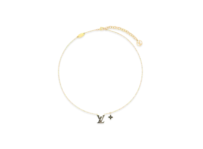 Louis Vuitton LV Iconic Enamel Necklace "Noir"