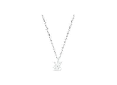 Louis Vuitton Monogram Row Pendant "Silver"