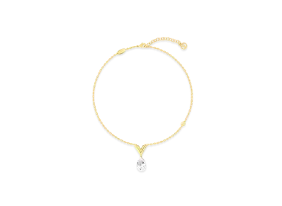 Louis Vuitton V for Vuitton Necklace ""
