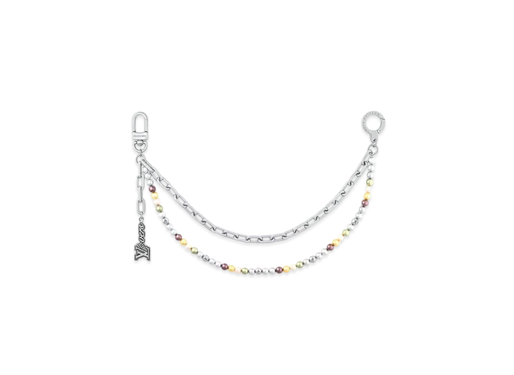 ルイヴィトン バッグチャーム・チェーンベルト パール 