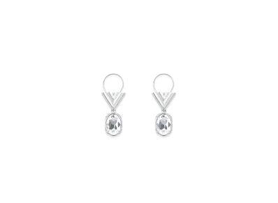 Louis Vuitton V for Vuitton Earrings "Palladium"