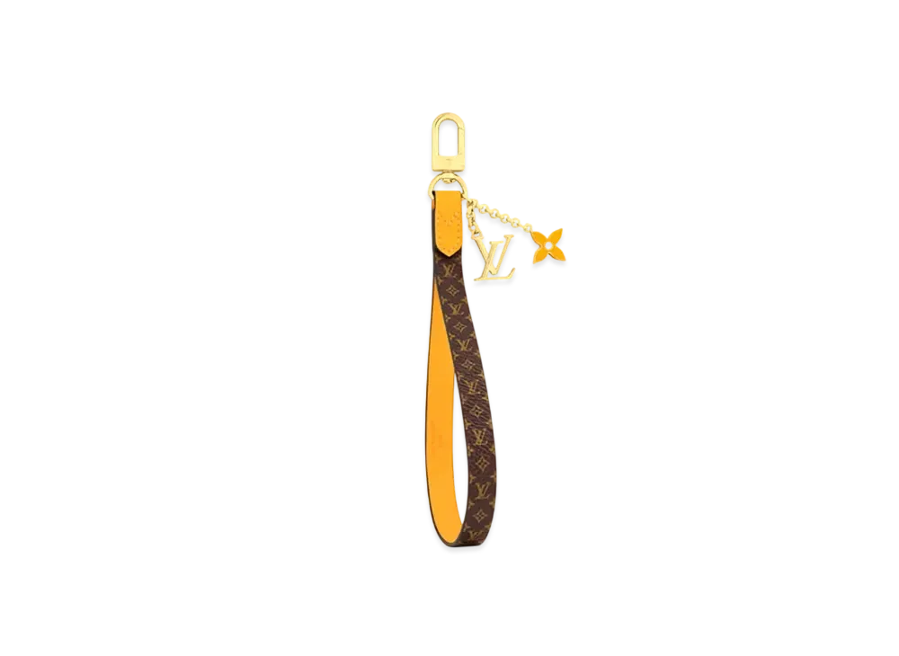 Louis Vuitton Maxi Dragonne Key Holder "Safran Yellow"