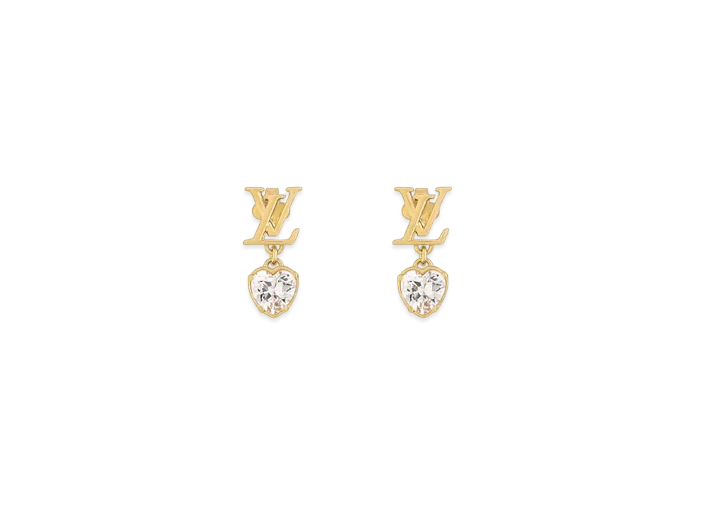 Louis Vuitton LV Iconic Heart Earrings "Dore"
