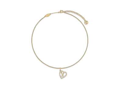 Louis Vuitton My LV Heart Necklace "Dore"