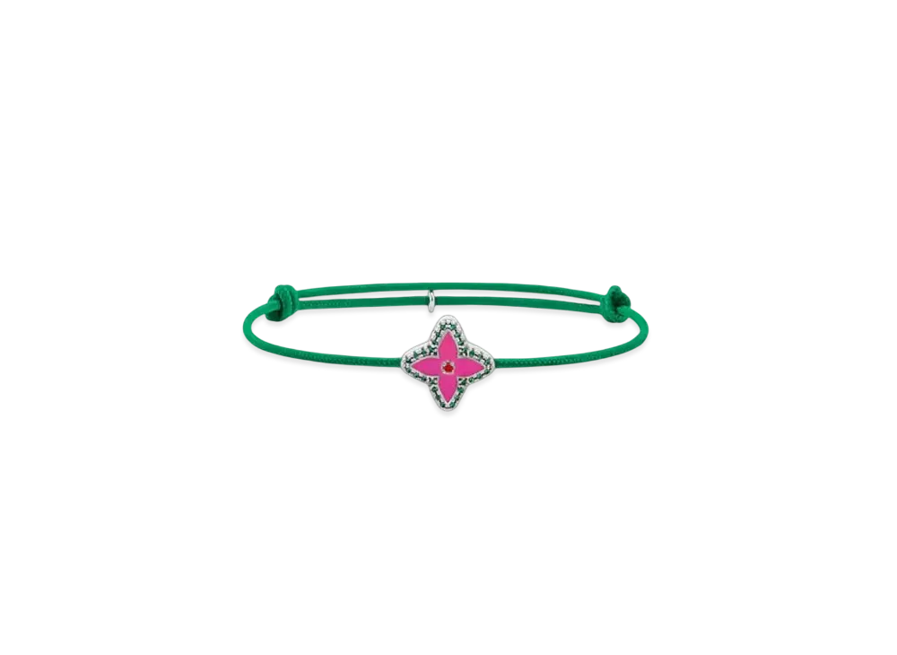 Louis Vuitton Monogram Flower Stesia Bracelet "Vert"