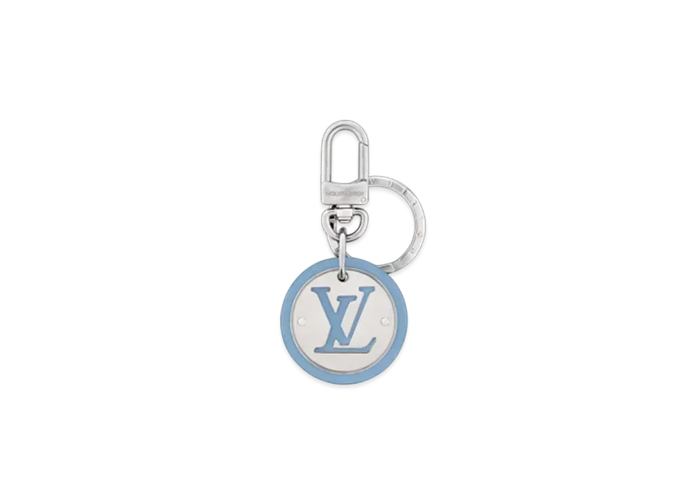 Louis Vuitton LV Circle Key Holder and Bag Charm "Bleu Ciel"