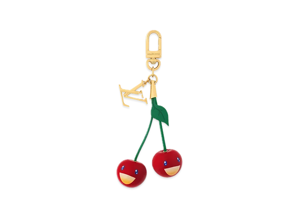 Louis Vuitton x Takashi Murakami Bag Charm Cherry "Gold"