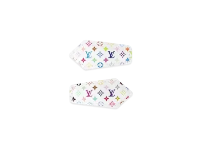 Louis Vuitton x Takashi Murakami Monogram Multicolor Mini LV Backstage Hair Clips "Blanc"