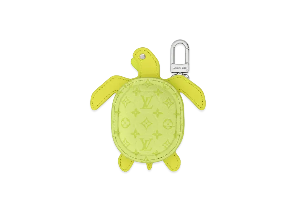 Louis Vuitton LV Turtle Pouch Bag Charm Monogram Canvas "Lime"