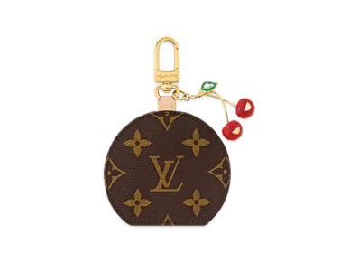 Louis Vuitton x Takashi Murakami LV Mini Mirror Cherry Bag Charm "Cherry Brown"