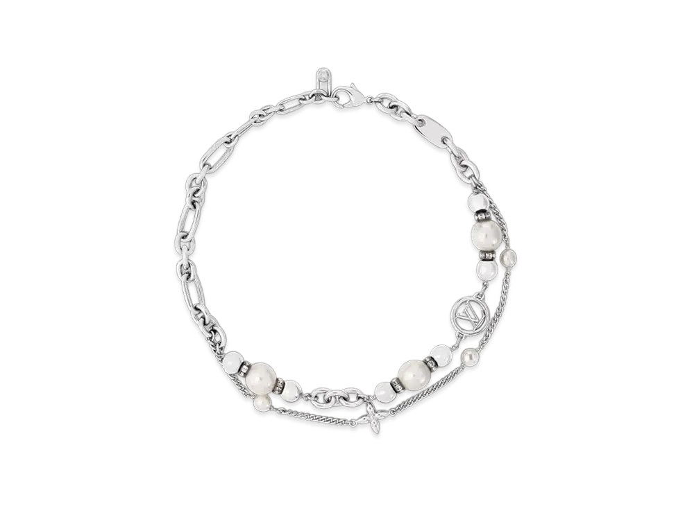 Louis Vuitton Midnight Pearl Choker "Palladium"