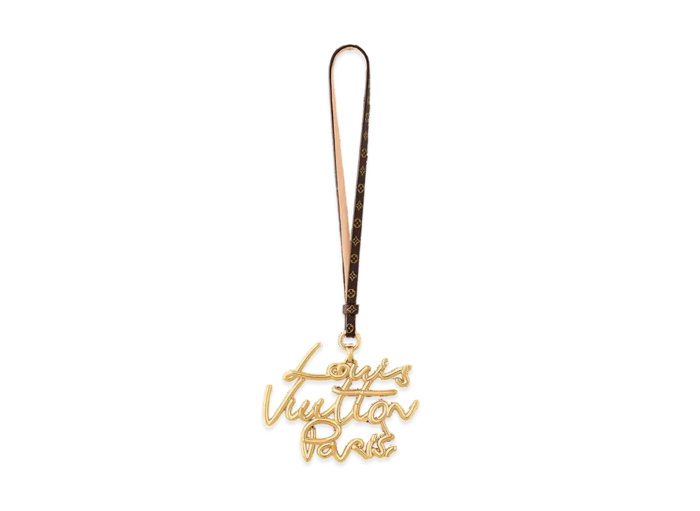 Louis Vuitton LV Lettering Bag Charm "Dore"