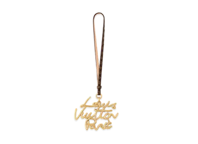 Louis Vuitton LV Lettering Bag Charm "Dore"