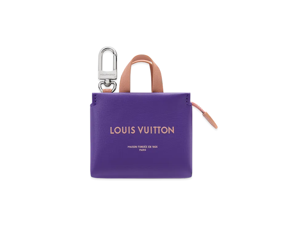 Louis Vuitton Bag Charm LV Mini Shopper "Purple"