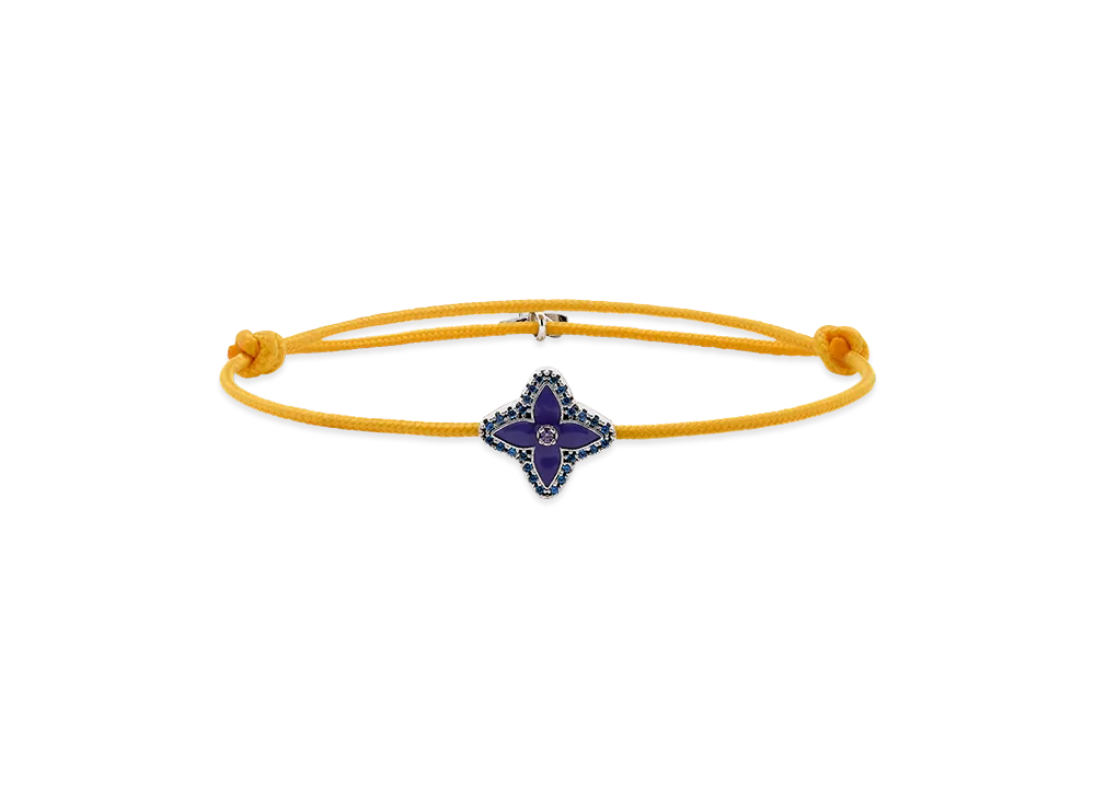 Louis Vuitton Monogram Stessia Cordon Bracelet "Yellow"
