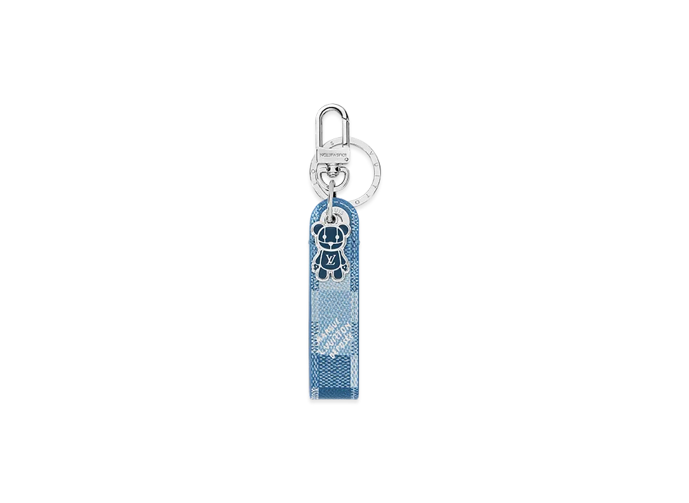 Louis Vuitton Key Holder & Bag Charm LV Louis Bear Dragonne "Blue"