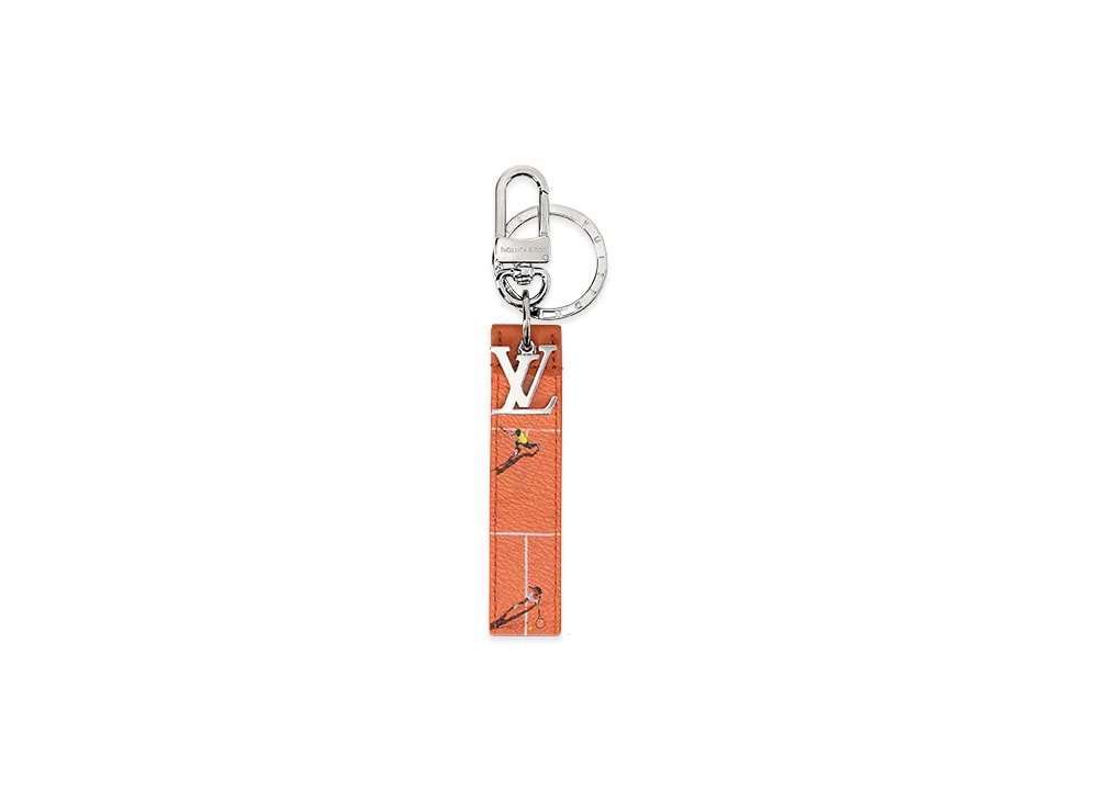 Louis Vuitton Key Holder & Bag Charm LV Dragonne Sport "Orange"