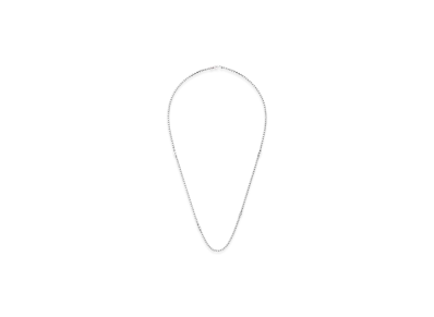 Louis Vuitton Necklace LV Tailor Small Chain "Silver"