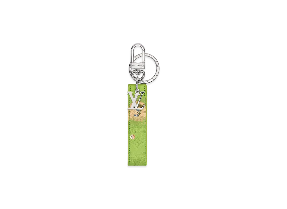 Louis Vuitton Key Holder & Bag Charm LV Dragonne Sport "Vert"