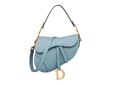Dior Saddle Bag Grained Calfskin "Horison Blue"