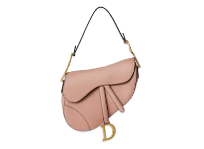 Dior Saddle Bag Strap Grained Calfskin "Blush"
