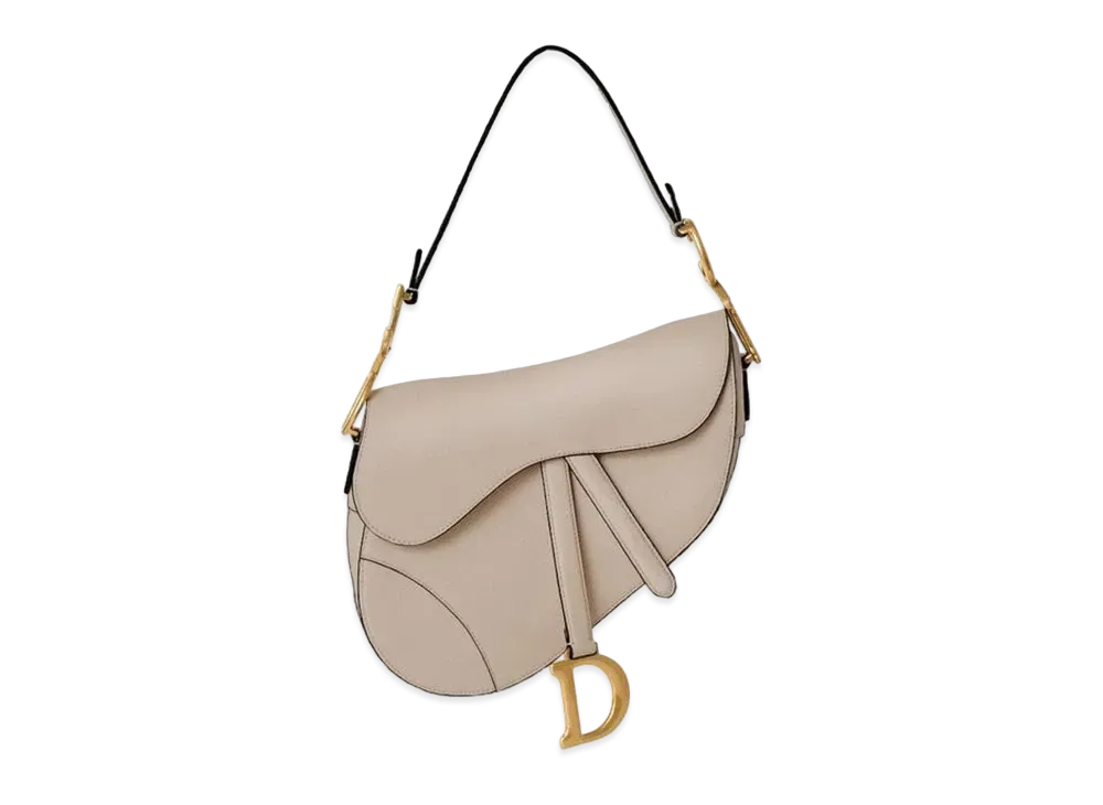 Dior Saddle Bag with Strap "Powder Beige"