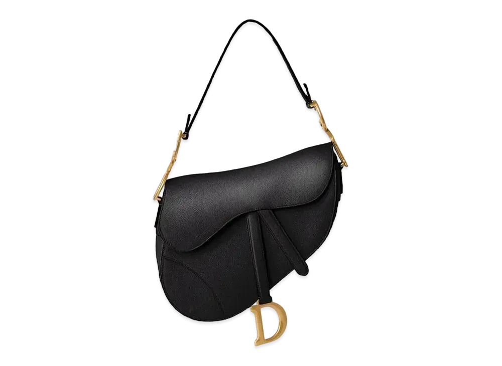 Dior Saddle Bag Grained Calfskin "Black"