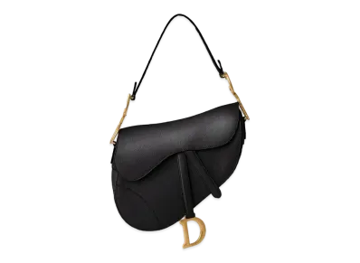 Dior Saddle Bag Grained Calfskin "Black"