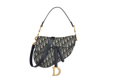 Dior Saddle Bag Strap Dior Oblique Jacquard "Blue"