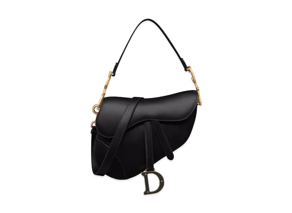 Dior Saddle Bag Strap Smooth Calfskin "Black"