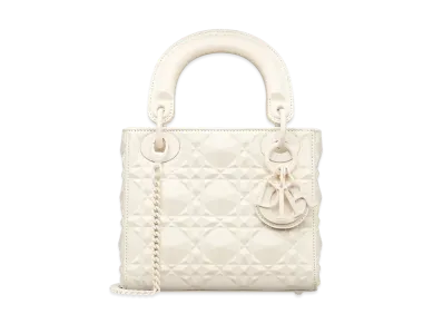 Dior Mini Lady Bag Diamond Motif "Latte"