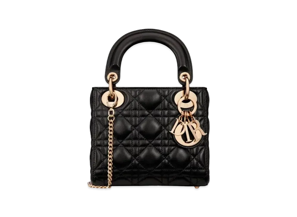 Dior Mini Lady Bag Cannage Lambskin "Black"