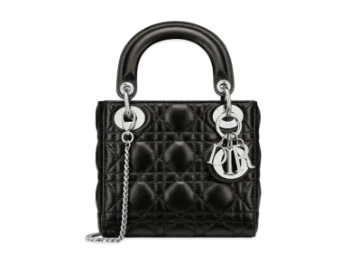 Dior Mini Lady Bag Cannage Lambskin "Black"