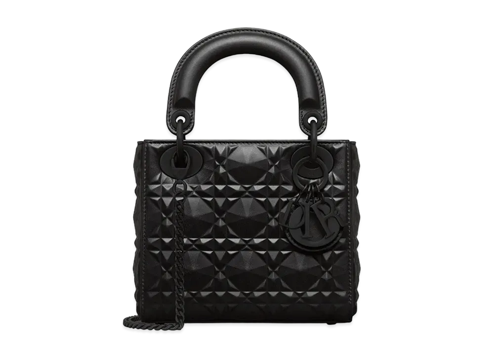 Dior Mini Lady Bag Diamond Motif "Black"