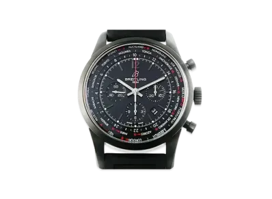 Breitling Transocean Unitime Pilot Black Steel "Black/Stainless Steel"