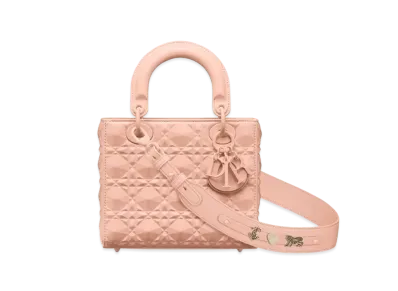 Dior Small Lady Bag My ABCDior Cannage Calfskin Diamond Motif "Rose Des Vents"