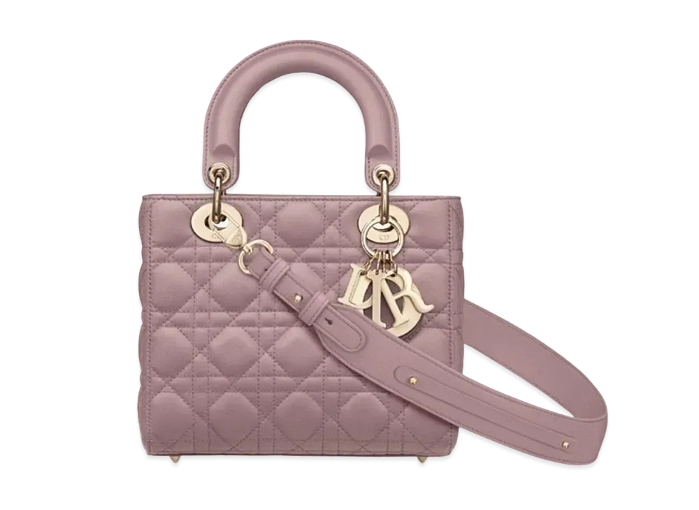 Dior Small Lady Bag My ABCDior Cannage Lambskin "Antique Pink"