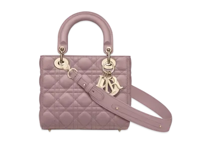 Dior Small Lady Bag My ABCDior Cannage Lambskin "Antique Pink"