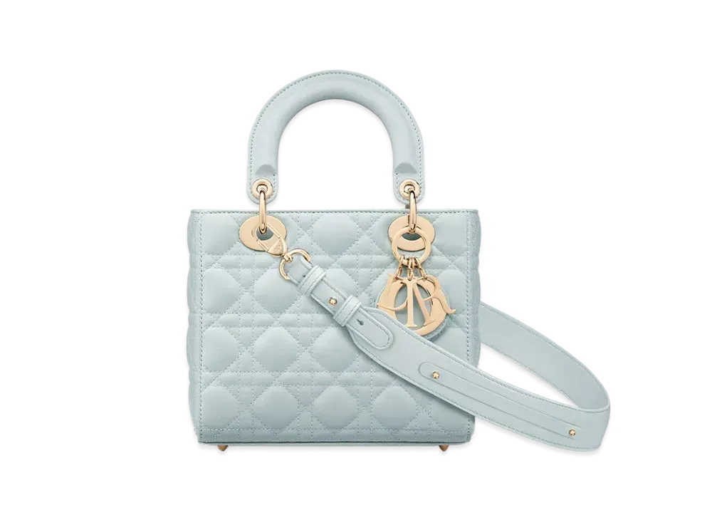 Dior Small Lady Dior My ABCDior Bag Cannage Lambskin "Placid Blue"