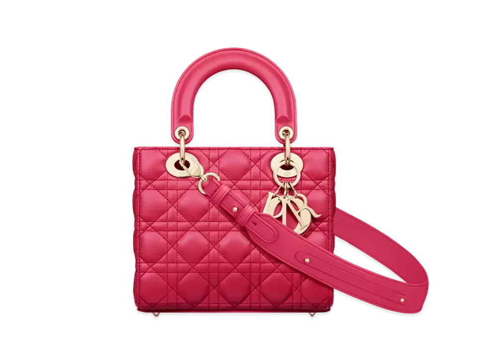 Dior Small Lady Dior My ABCDior Bag Cannage Lambskin "Passion Pink"