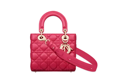 Dior Small Lady Dior My ABCDior Bag Cannage Lambskin "Passion Pink"