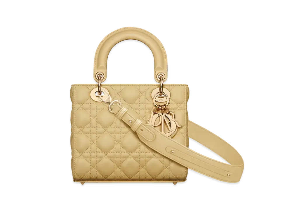 Dior Small Lady Dior My ABCDior Bag Cannage Lambskin "Pastel Yellow"
