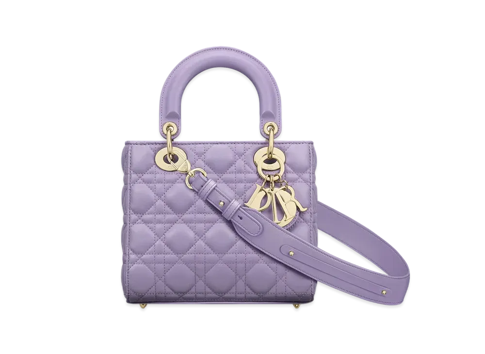 Dior Small Lady Dior My ABCDior Bag Cannage Lambskin "Lilac"