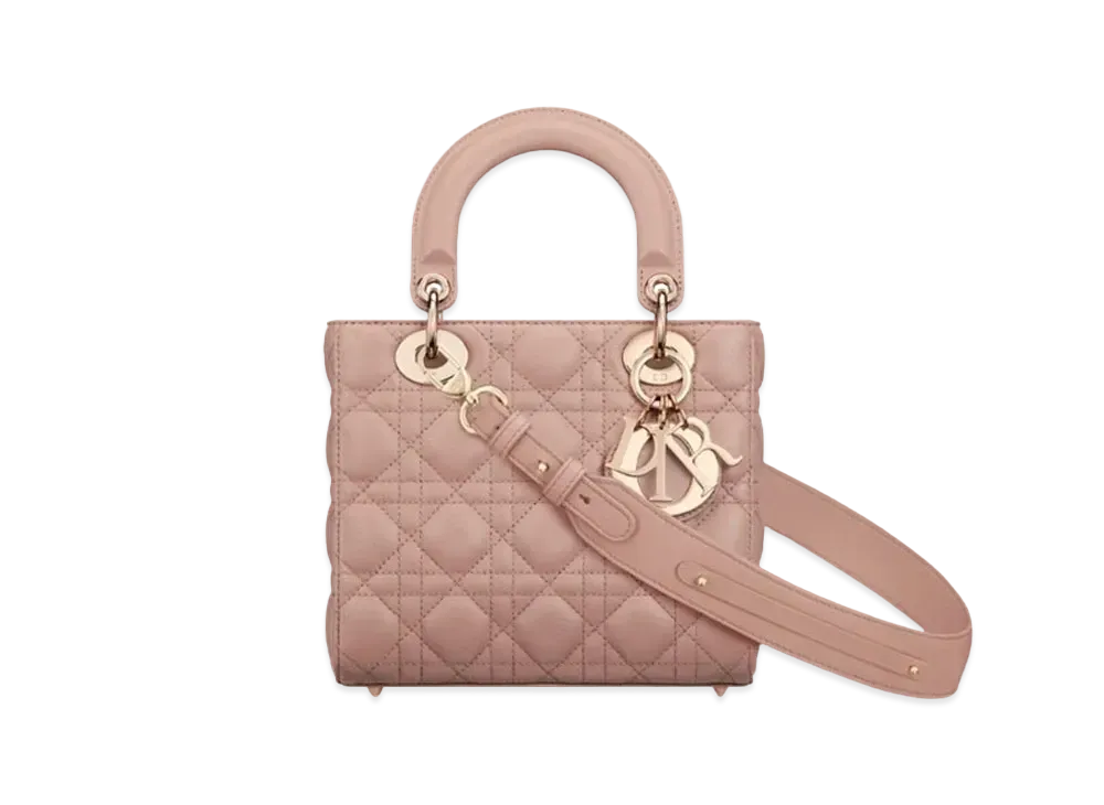 Dior Small Lady Bag My ABCDior Cannage Lambskin "Blush"