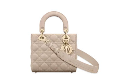 Dior Small Lady Dior My ABCDior Bag Cannage Lambskin "Powder Beige"
