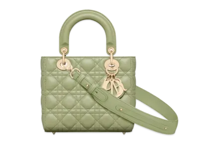 Dior Small Lady Bag My ABCDior Cannage Lambskin "Ethereal Green"