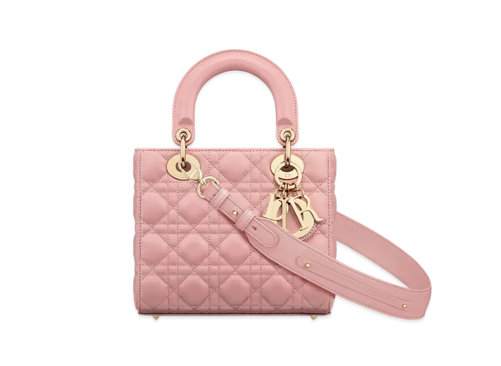 Dior Small Lady Dior My ABCDior Bag Cannage Lambskin "Antique Pink"